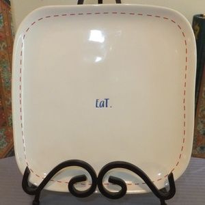 Rae Dunn square "Eat" Plate NEW!